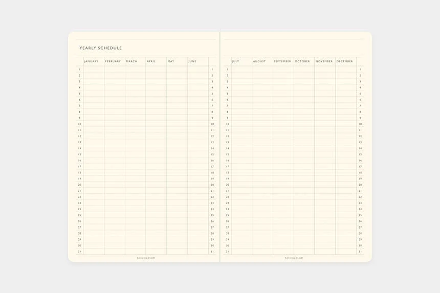 TODAY Monthly Free Diary B6 / TOUCH & FLOW - Image 8