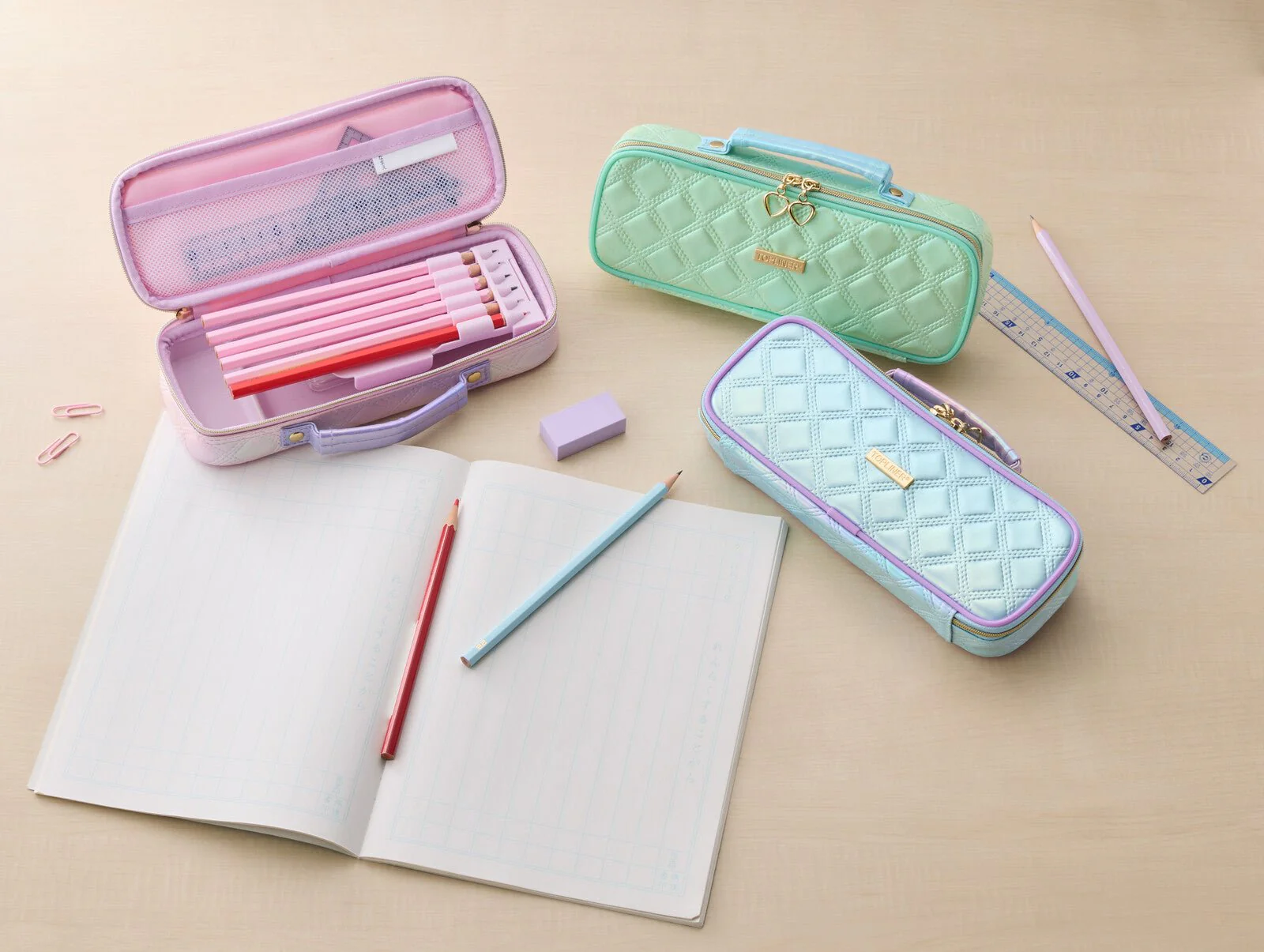 Top Liner Quilted Pen Case / Raymay Fujii - Image 2