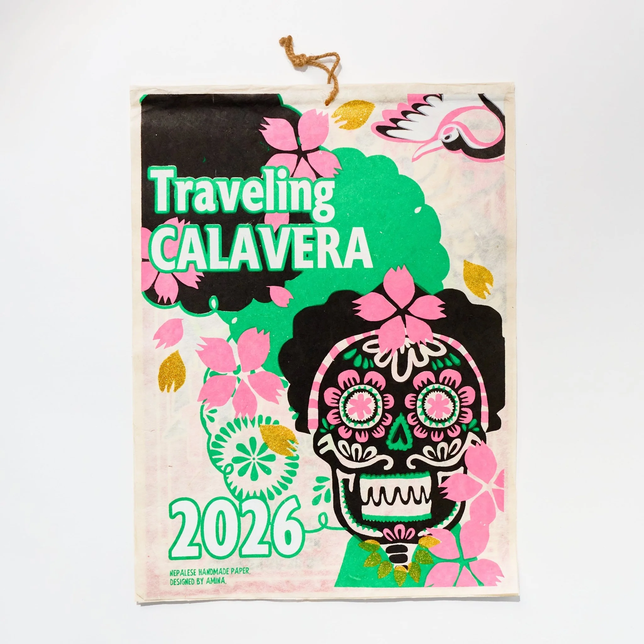 Traveling Calavera Calendar 2026 Designed by Amina / Amina Collection Co., Ltd.