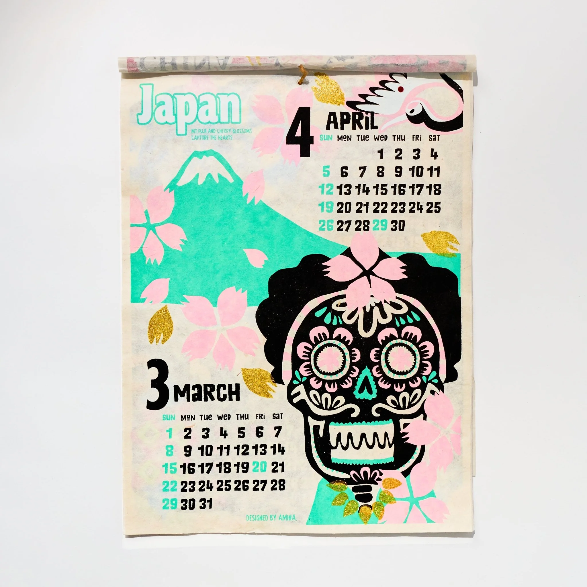 Traveling Calavera Calendar 2026 Designed by Amina / Amina Collection Co., Ltd. - Image 2