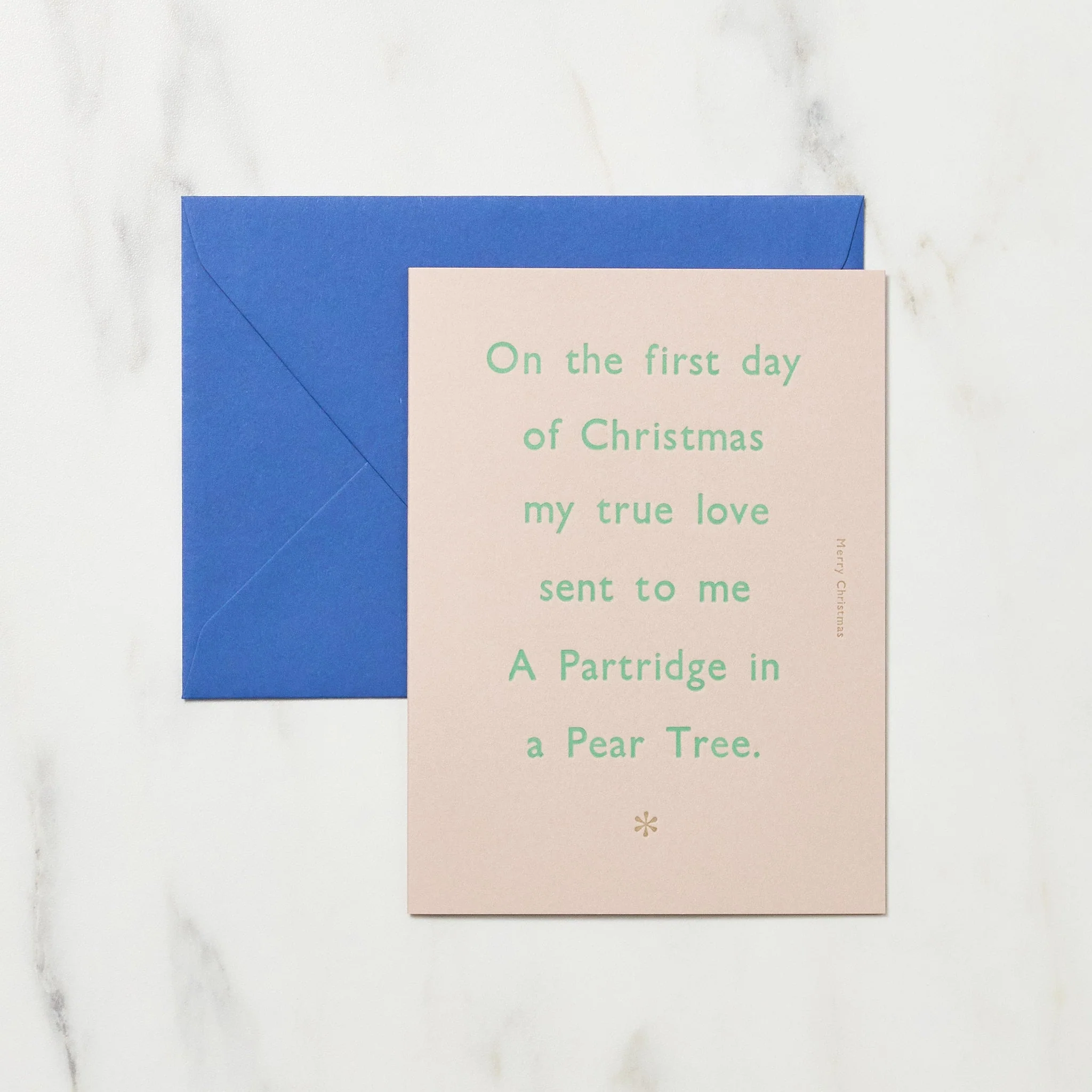 "Twelve Days of Christmas" Christmas Card / Letterpress Letters - Image 2
