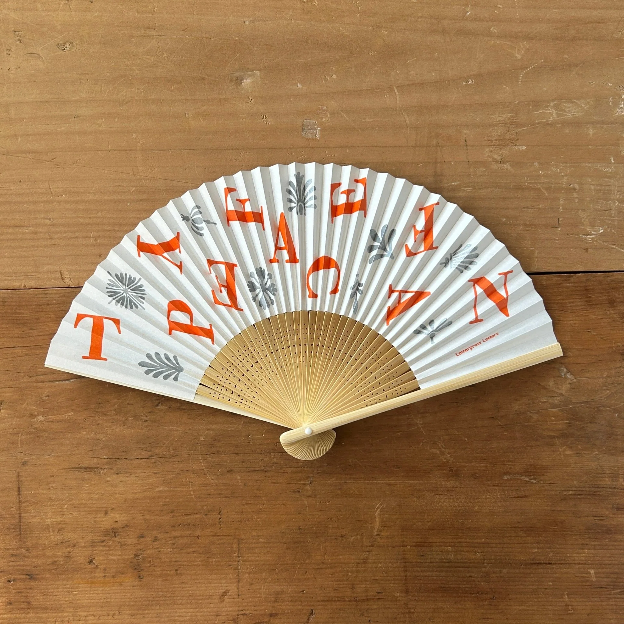 Typeface Fan (Bodoni) / Letterpress Letters - Image 2