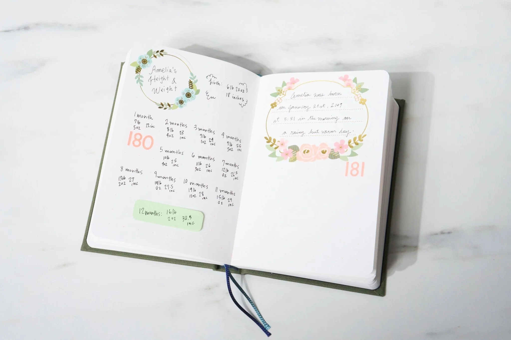 TYPEFACE NOTEBOOK A6 Size 365 Page Notebook - Bodoni / Letterpress Letters - Image 6
