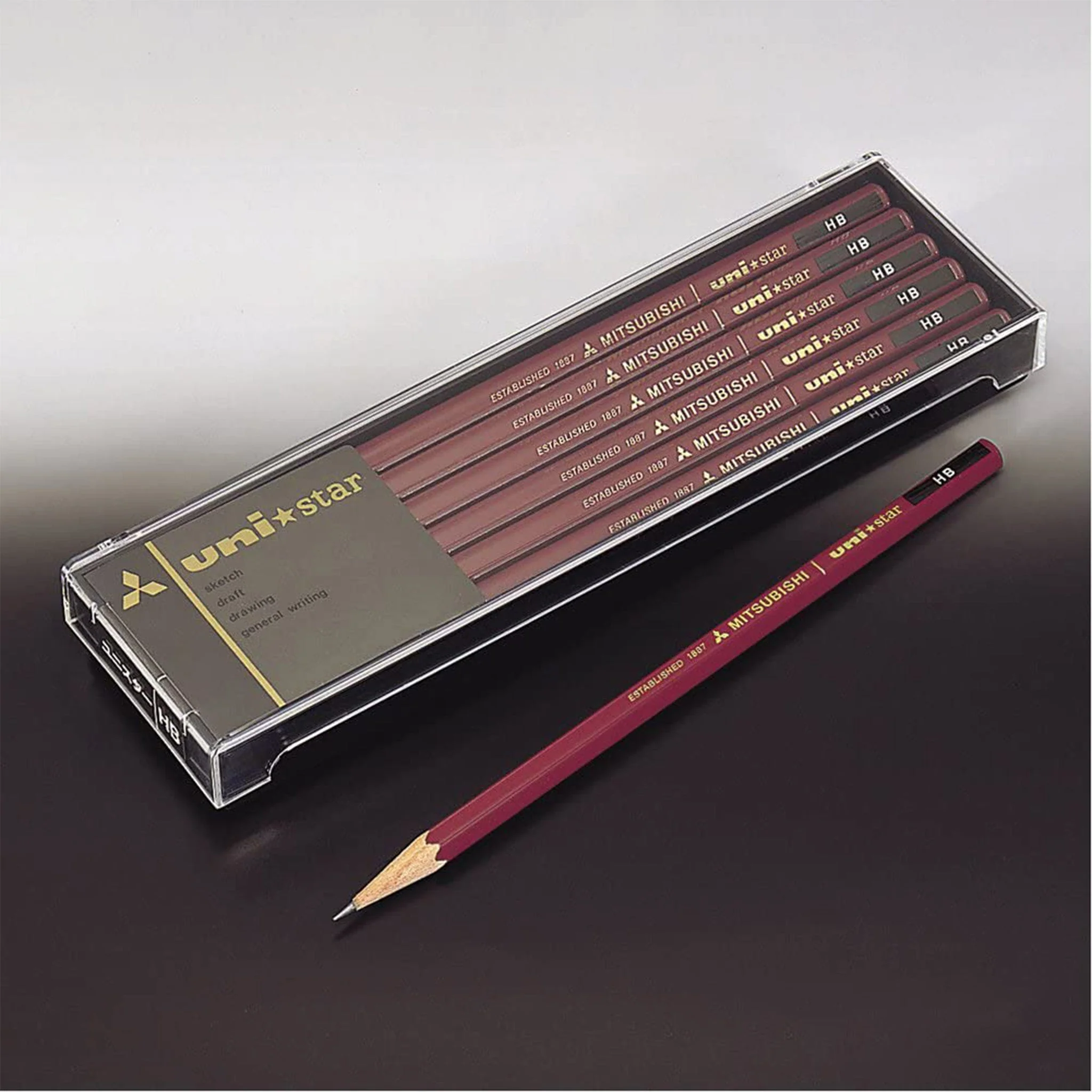uni Star Wooden Pencil 1 Dozen Pack / uni Mitsubishi Pencil - Image 6