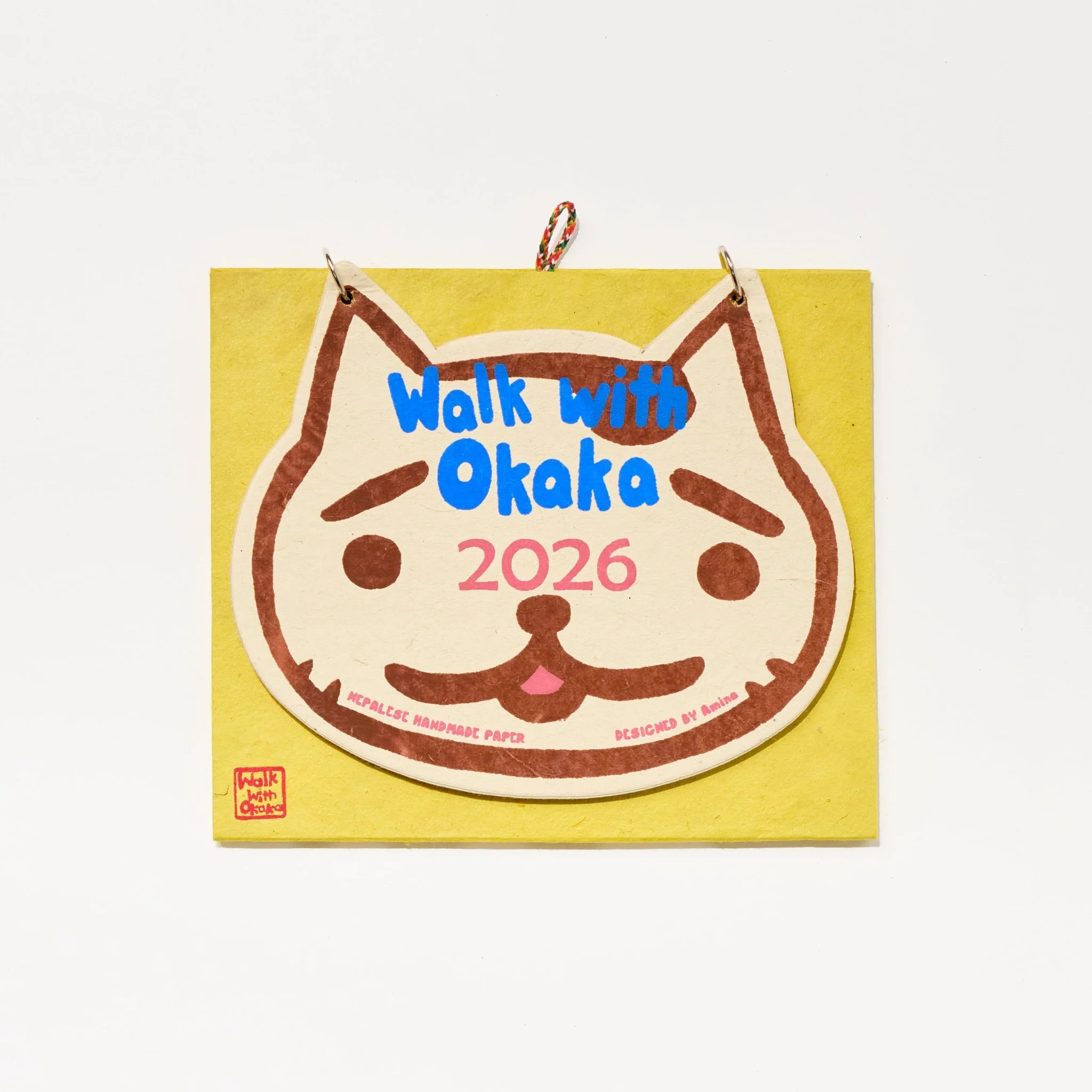 Walk with Okaka Desk Calendar 2026 Designed by Amina / Amina Collection Co., Ltd.