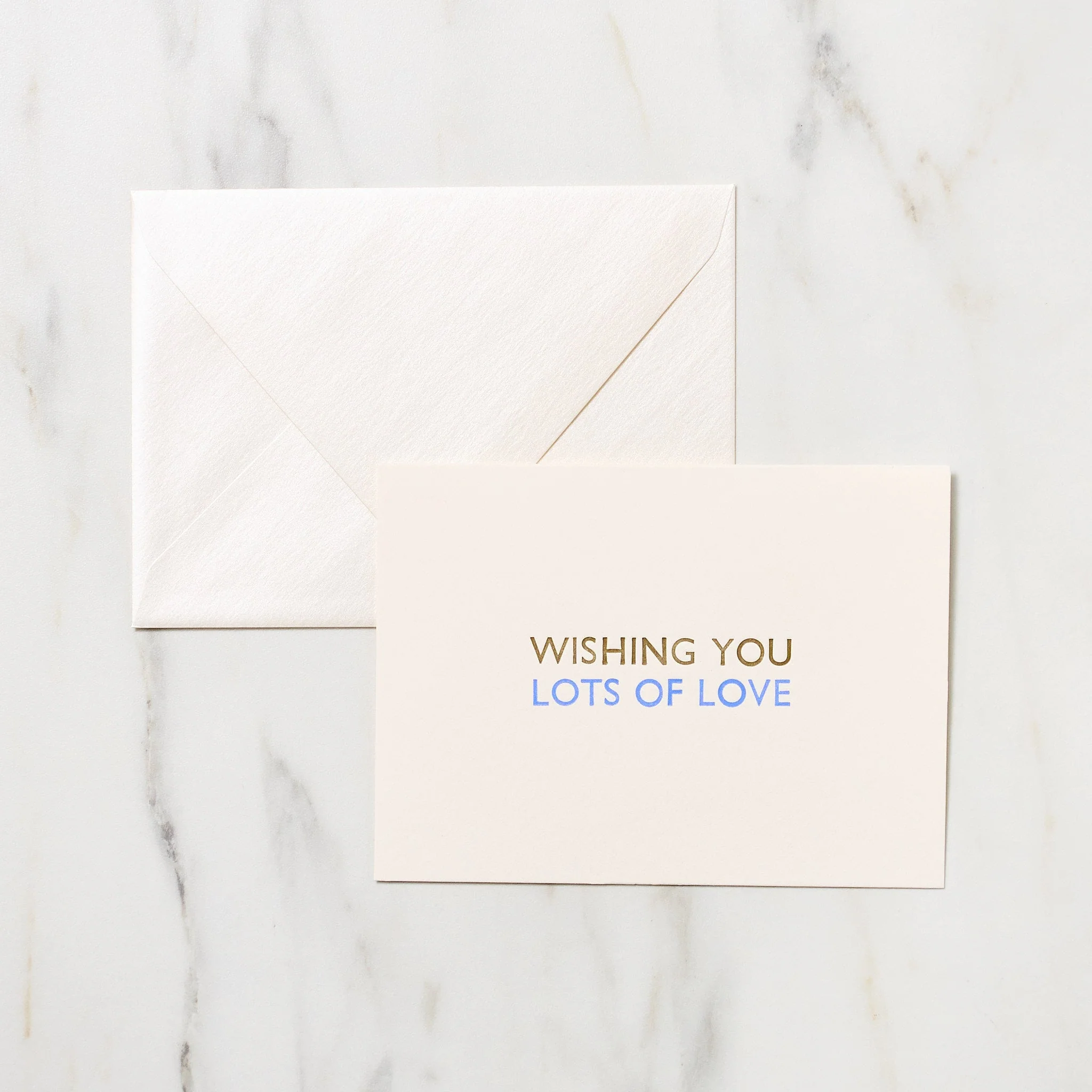 "Wishing You Lots of Love" Greeting Cards / Letterpress Letters - Image 2
