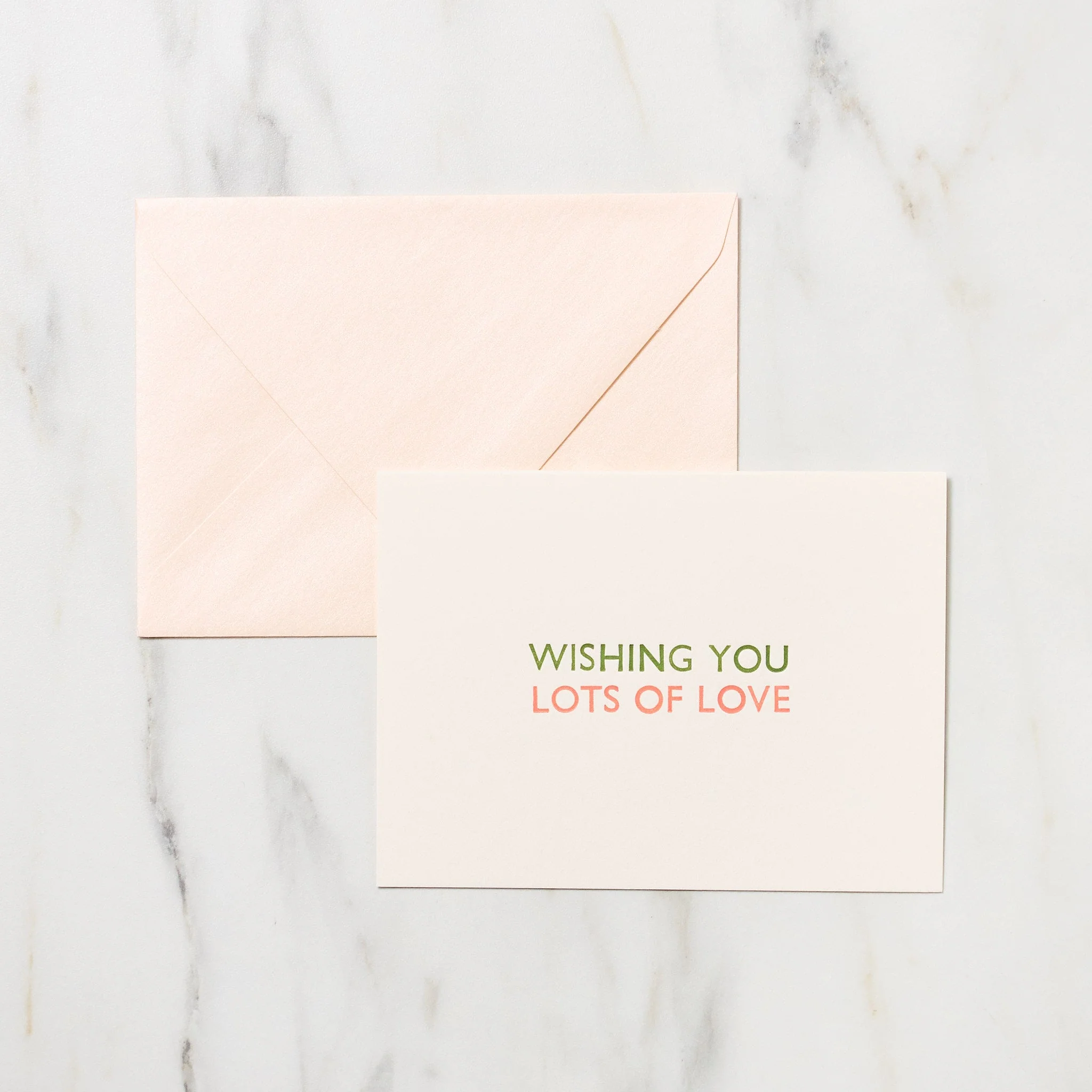 "Wishing You Lots of Love" Greeting Cards / Letterpress Letters - Image 3