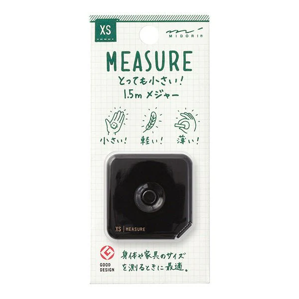 XS Measuring Tape 1.5m / MIDORI - Image 2