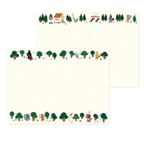 Yuru Log B6 Illustrated Notebook / MIDORI - Image 3