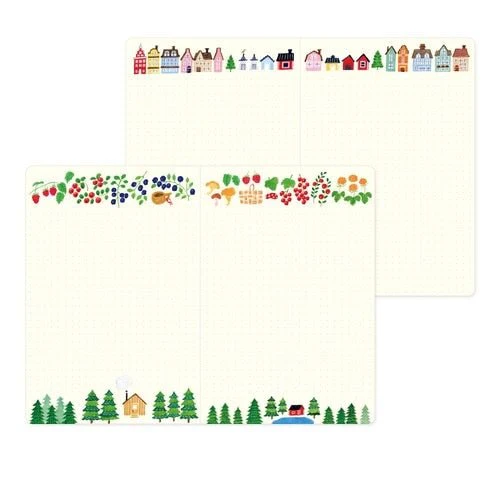 Yuru Log B6 Illustrated Notebook / MIDORI - Image 8