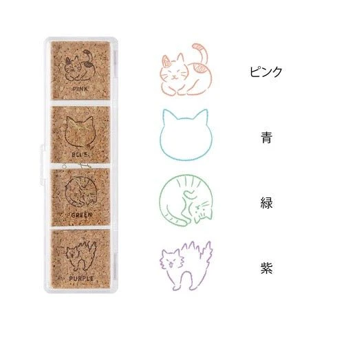 Yuru Log Pre-Inked Cork Stamp / MIDORI - Image 16
