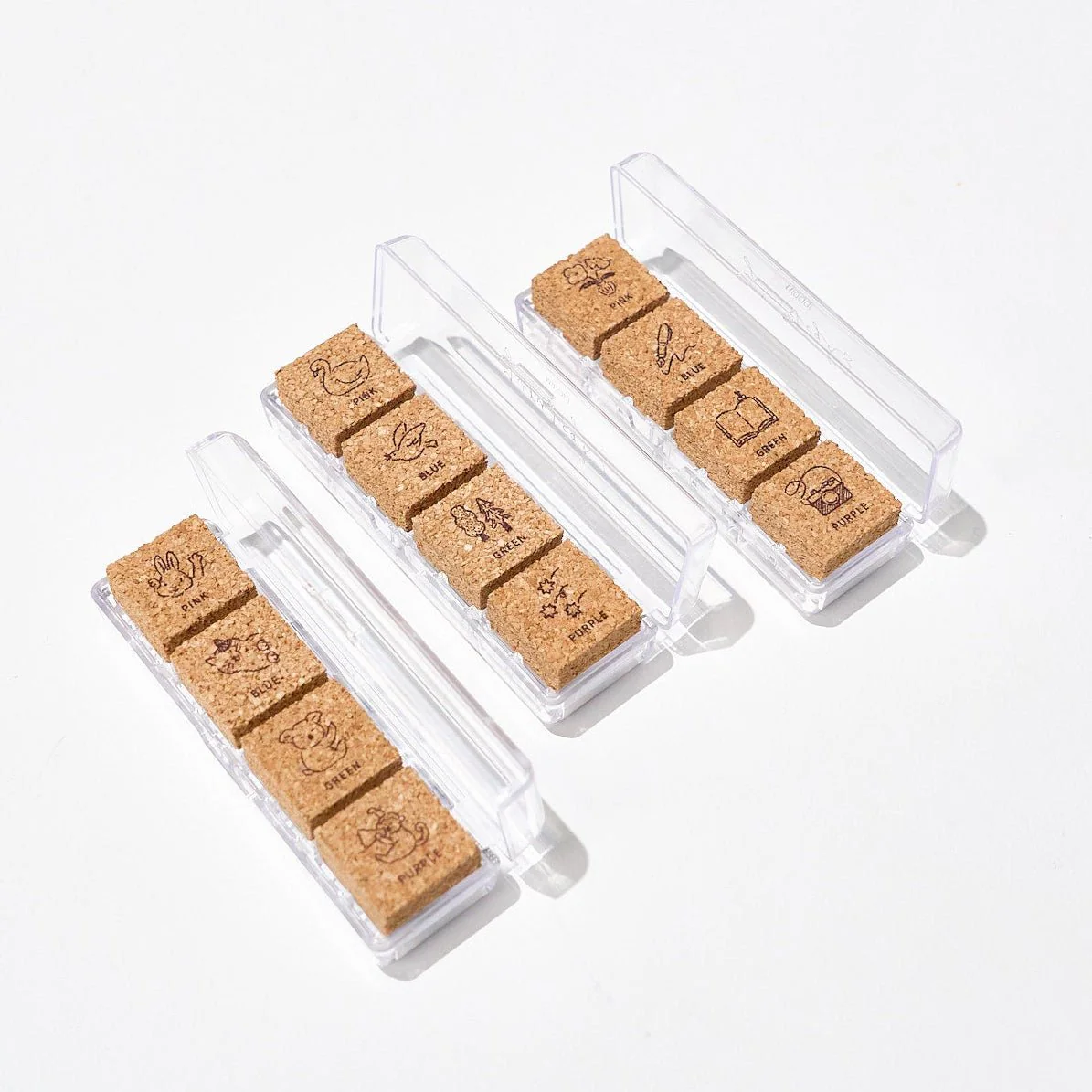 Yuru Log Pre-Inked Cork Stamp / MIDORI - Image 2