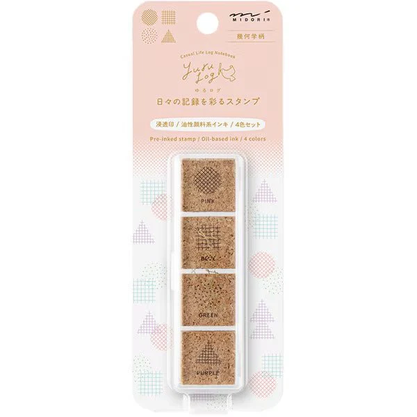 Yuru Log Pre-Inked Cork Stamp / MIDORI - Image 7