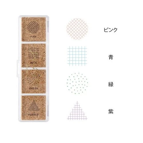 Yuru Log Pre-Inked Cork Stamp / MIDORI - Image 8