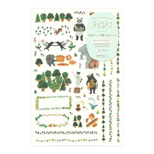 Yuru Log Stickers / MIDORI - Image 4