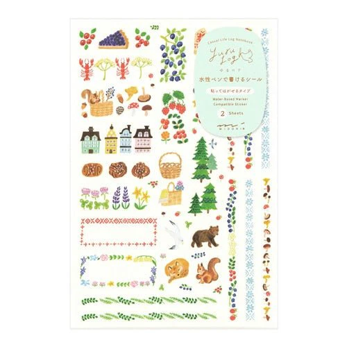 Yuru Log Stickers / MIDORI - Image 8