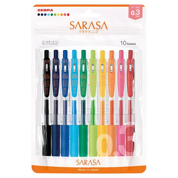 Sarasa Clip Gel Ink Pen Set / Zebra