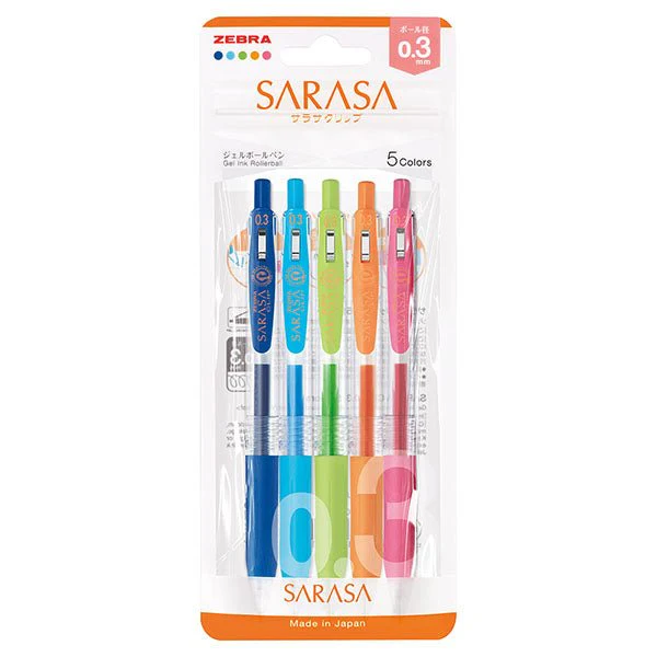 Sarasa Clip Gel Ink Pen Set / Zebra - Image 6
